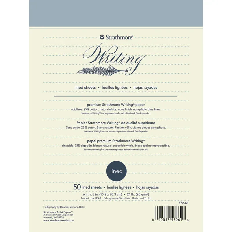 500 Series Writing Paper Pad, 50 Sheet, 6x8 inch, 1 Count