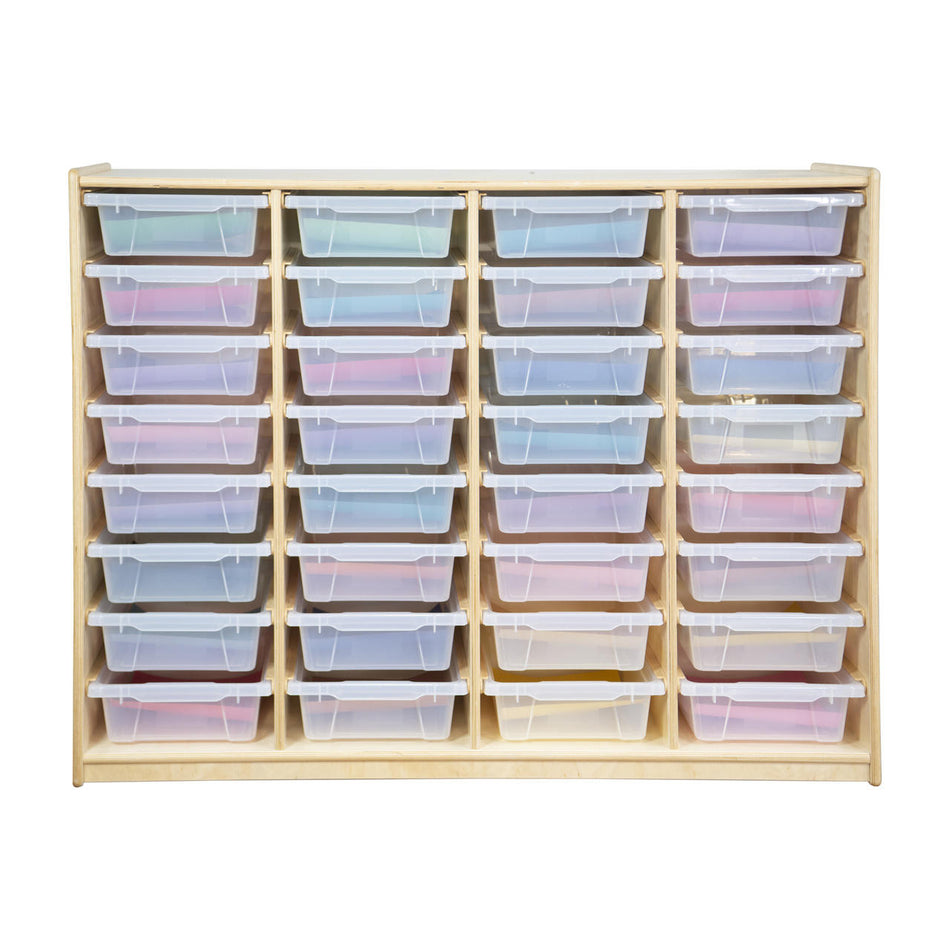 (32) 3" Letter Tray Glide Storage with Translucent Trays