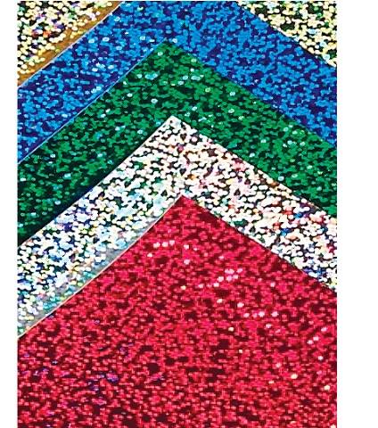 Hygloss RED Holographic Sparkle Cardstock 8.5" x 11" , 5 Sheets