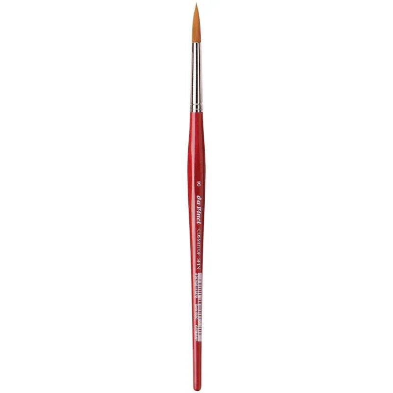 COSMOTOP-SPIN Silkpainting Brush, Synthetic, Watercolor, Round, Size 8