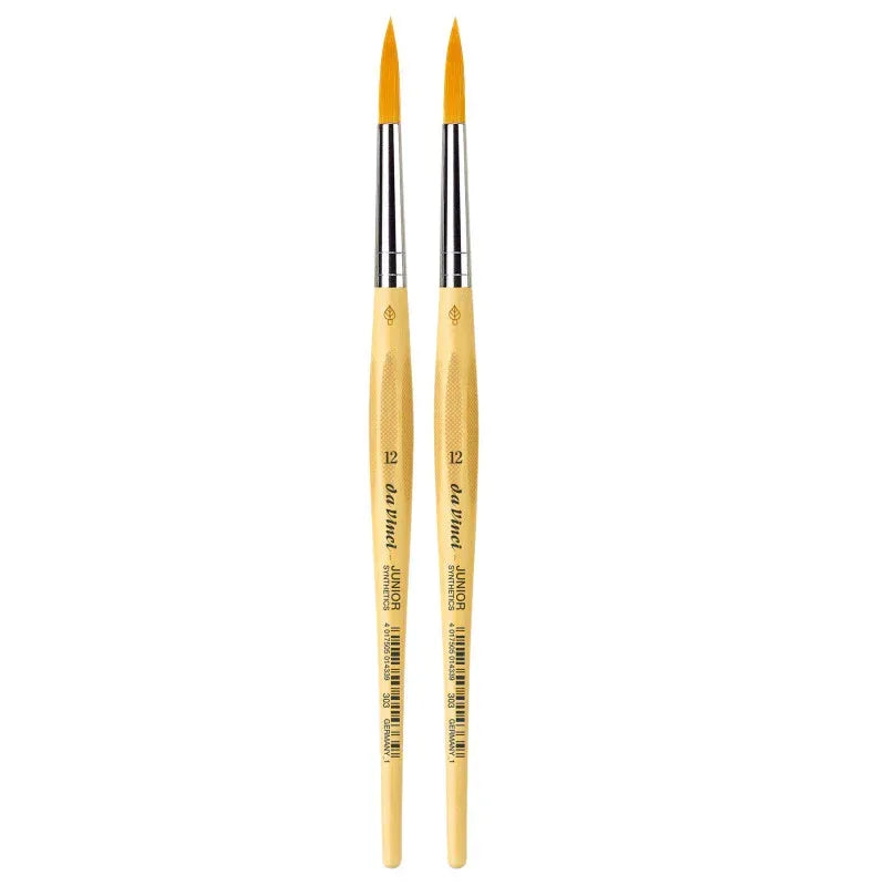 JUNIOR Synthetics Student Brush, Synthetic, Tempera, Round, Series 303, Size 12, Pack of 2