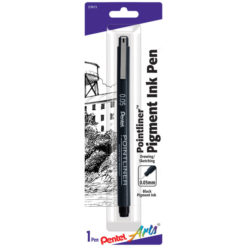 Pointliner Pen, 0.05mm, Black Pigment Ink, 1-Pack