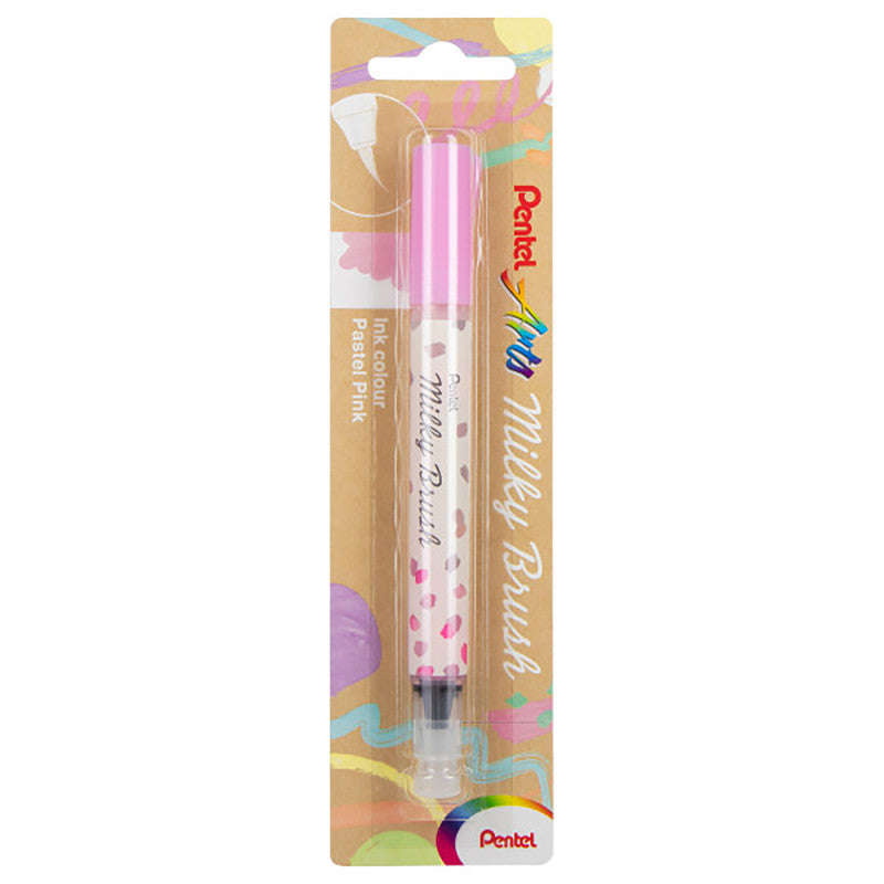 Milky Brush Pen, Pastel Pink Ink, 1-Pack
