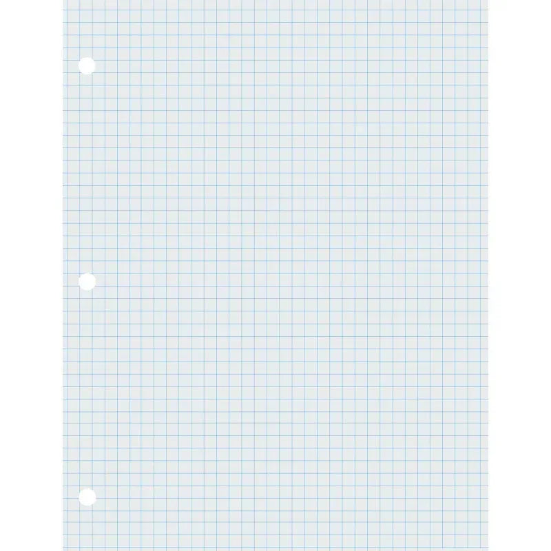 Graphing Paper, White, 2-sided, 1/4" Quadrille Ruled 8-1/2" x 11", 500 Sheets