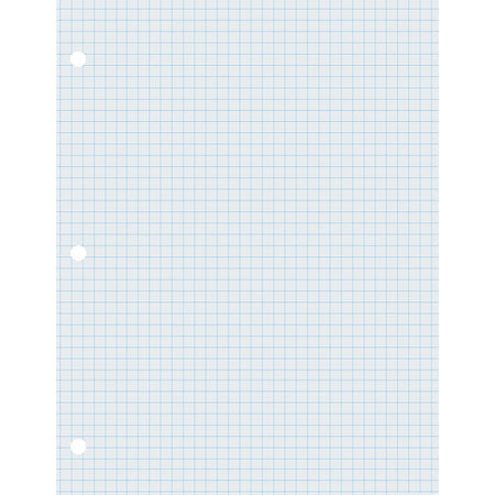 Graphing Paper, White, 2-sided, 1/4" Quadrille Ruled 8-1/2" x 11", 500 Sheets