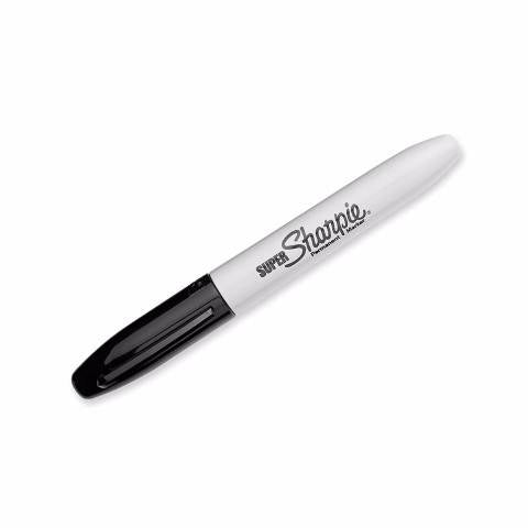 Sharpie Super Permanent Markers, Black, 33001