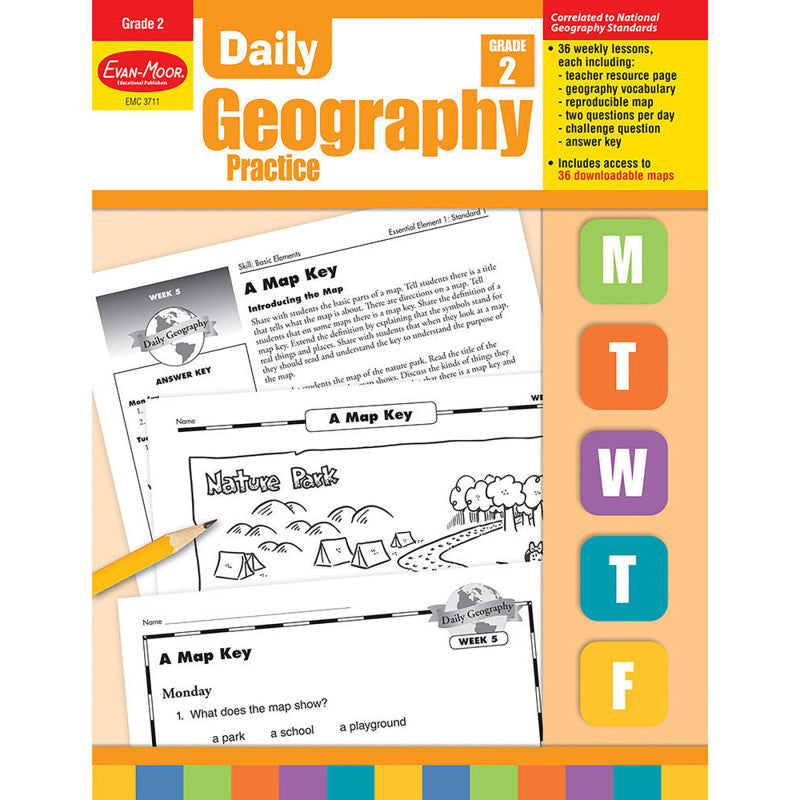 Daily Geography Practice Book, Grade 2