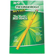 Ticonderoga® My First Pencil, 36 ct., with eraser, (DIXX33336)