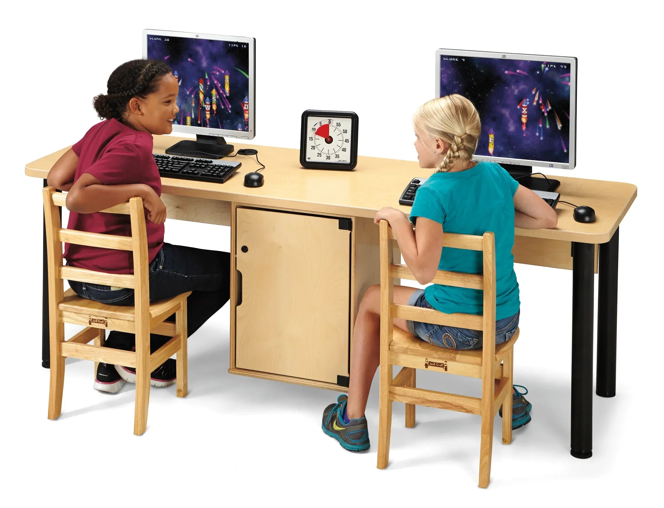 Jonti-Craft® Dual Computer Lab Table