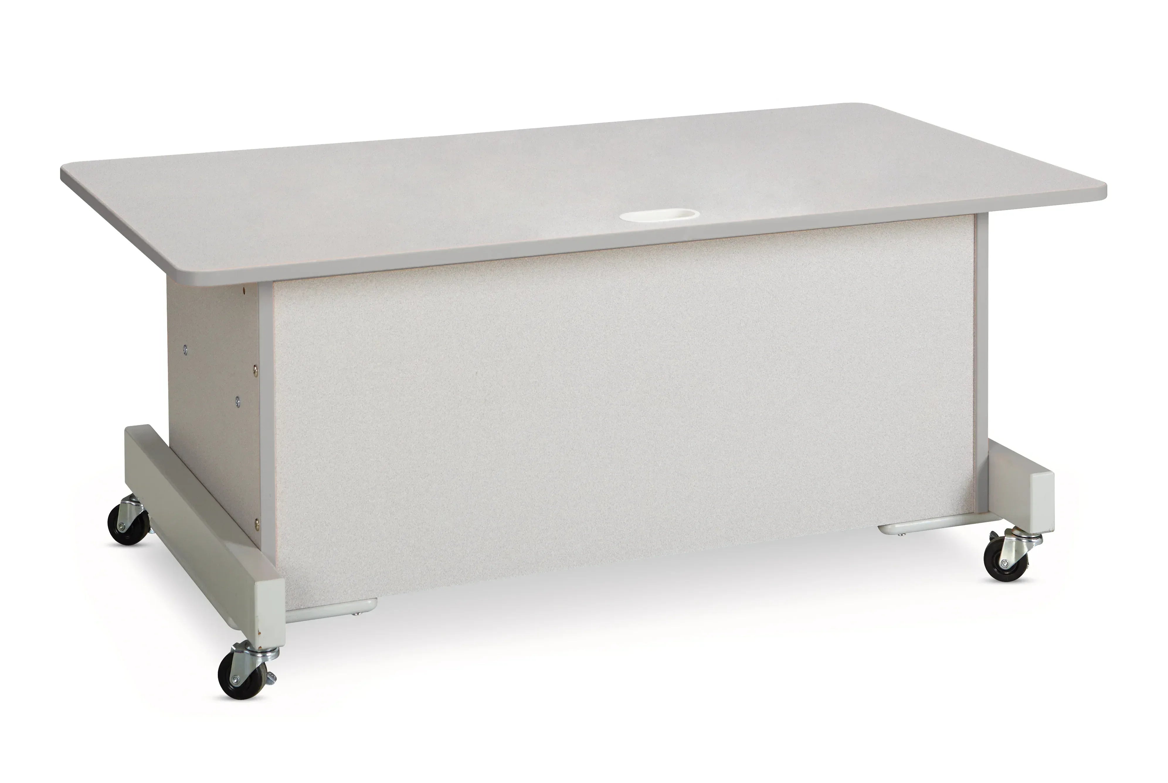 Rainbow Accents® Apollo Single Computer Desk - Gray