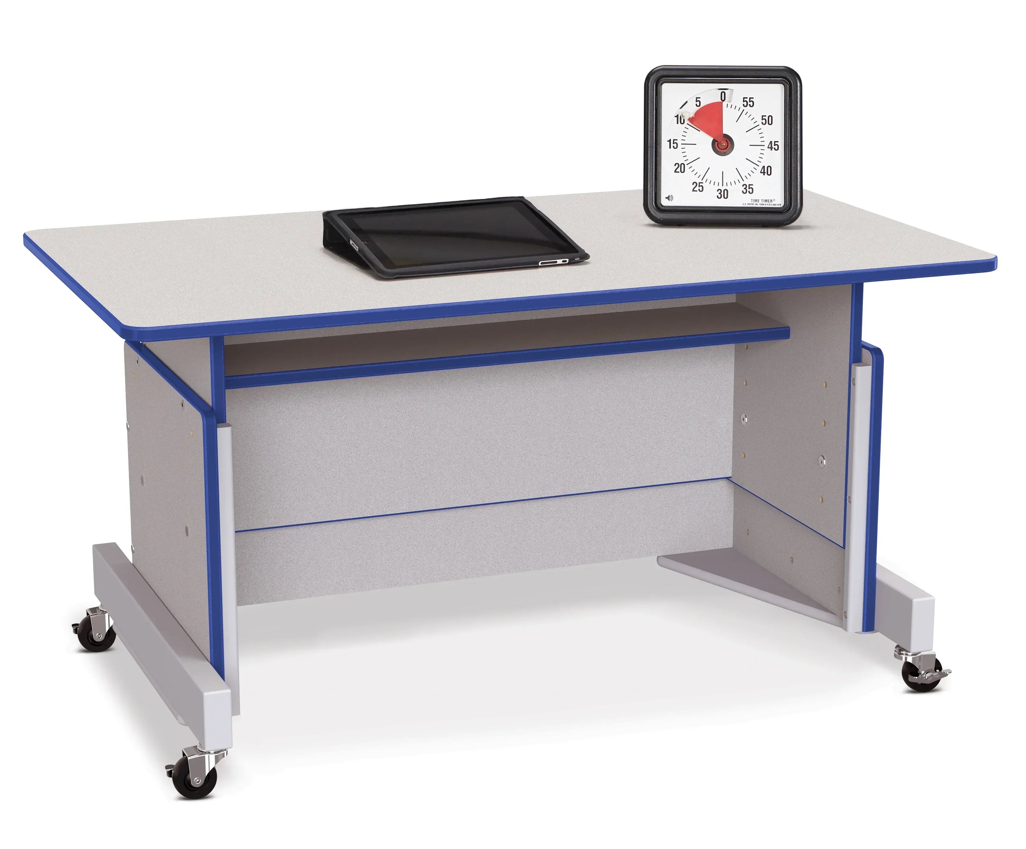 Rainbow Accents® Apollo Single Computer Desk - Blue