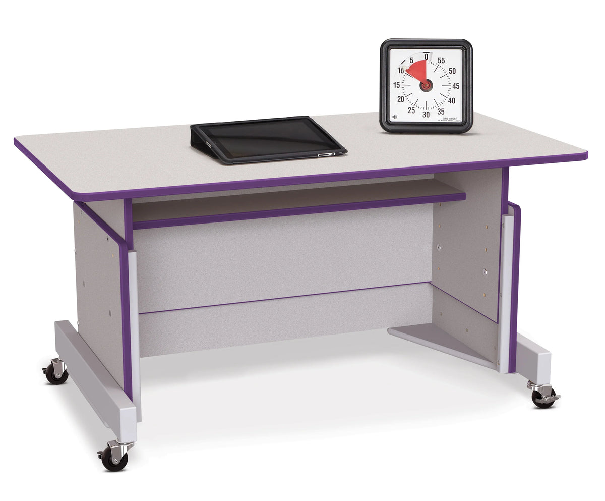 Rainbow Accents® Apollo Single Computer Desk - Purple
