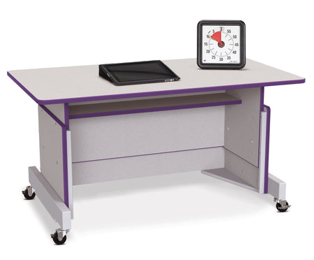 Rainbow Accents® Apollo Single Computer Desk - Purple