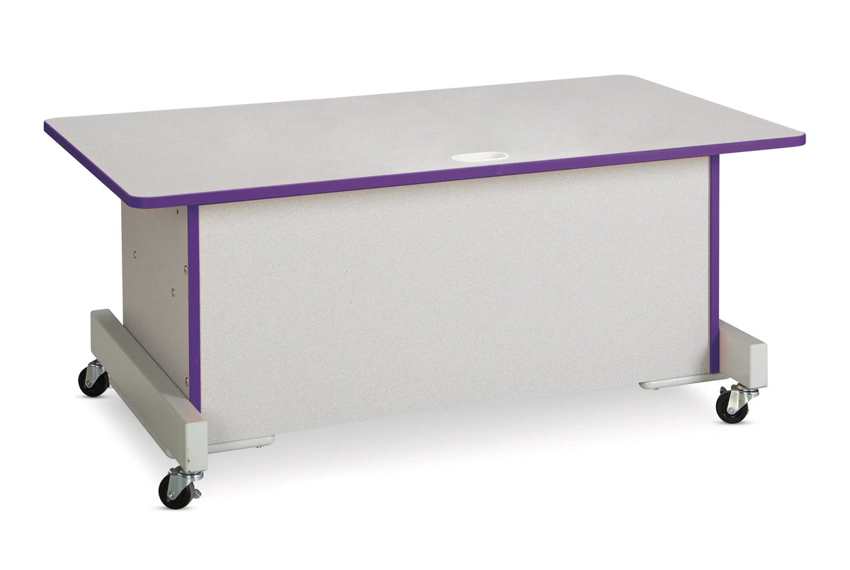 Rainbow Accents® Apollo Single Computer Desk - Purple