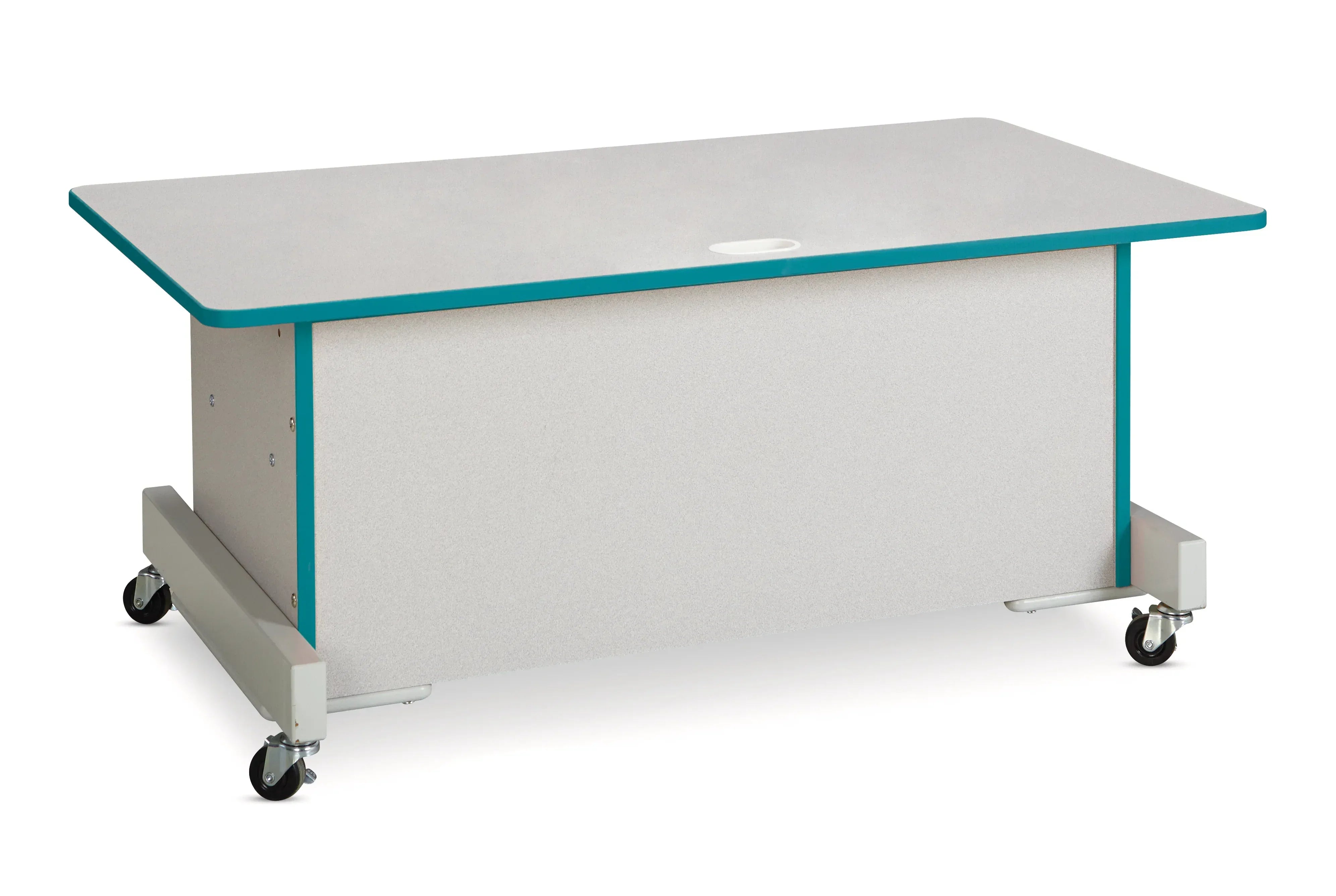 Rainbow Accents® Apollo Single Computer Desk - Teal