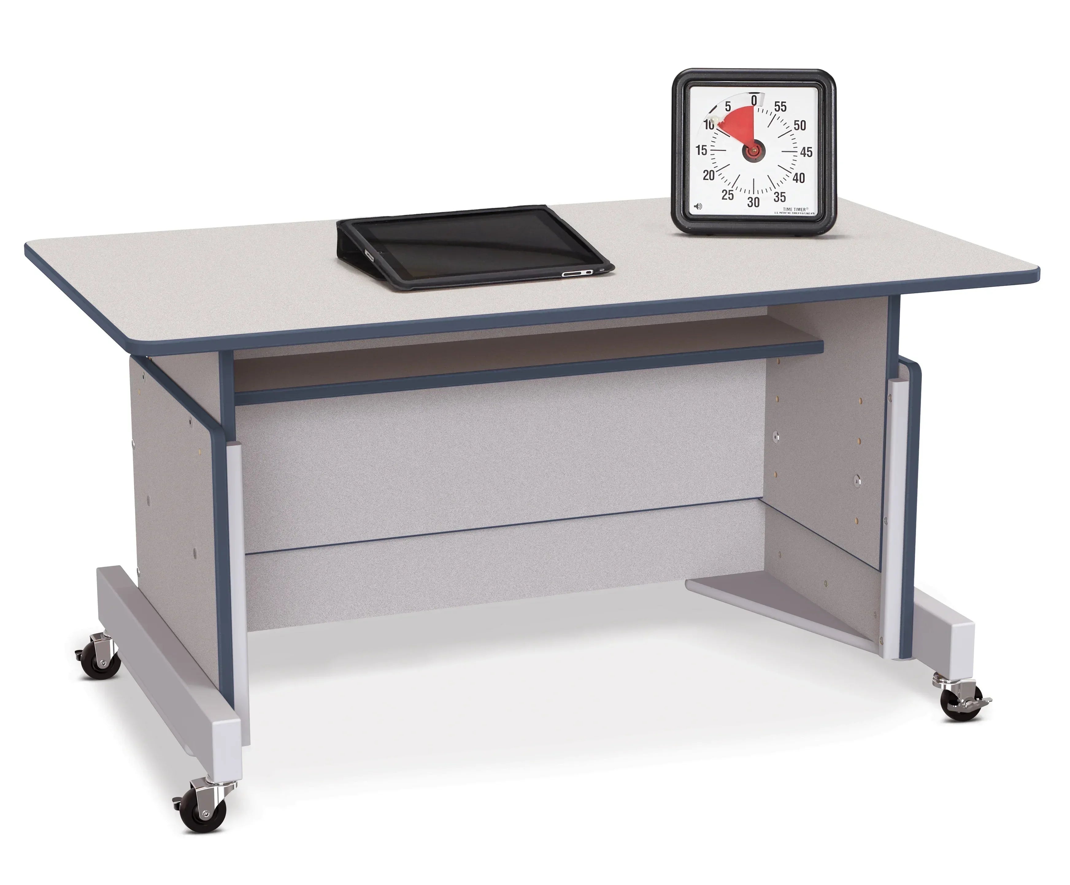 Rainbow Accents® Apollo Single Computer Desk - Navy