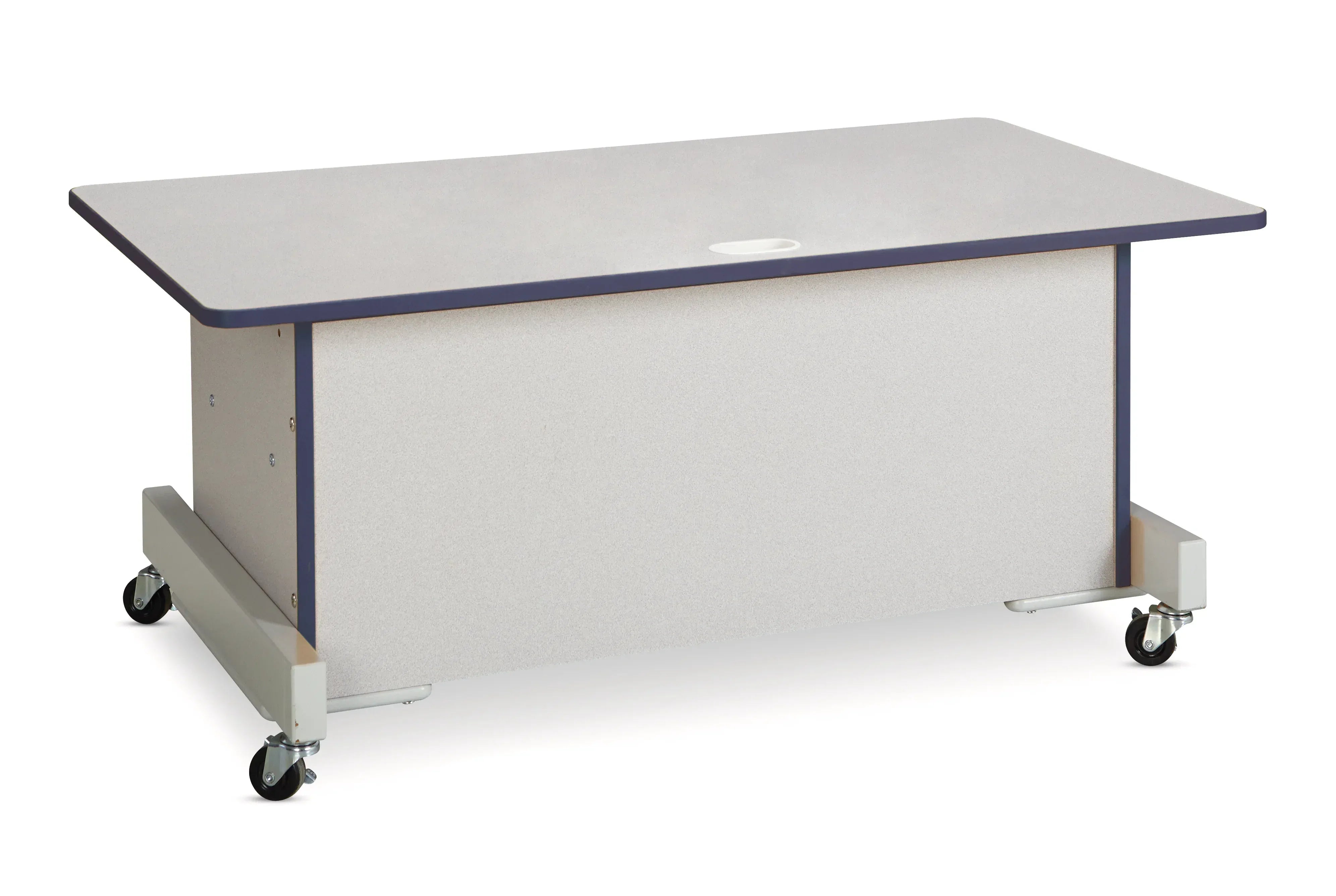 Rainbow Accents® Apollo Single Computer Desk - Navy