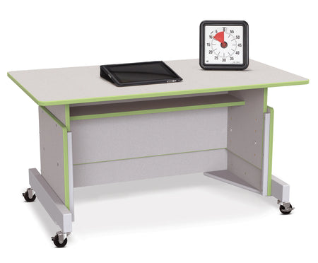 Rainbow Accents® Apollo Single Computer Desk - Key Lime Green