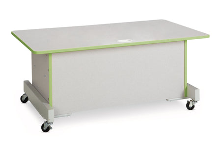 Rainbow Accents® Apollo Single Computer Desk - Key Lime Green