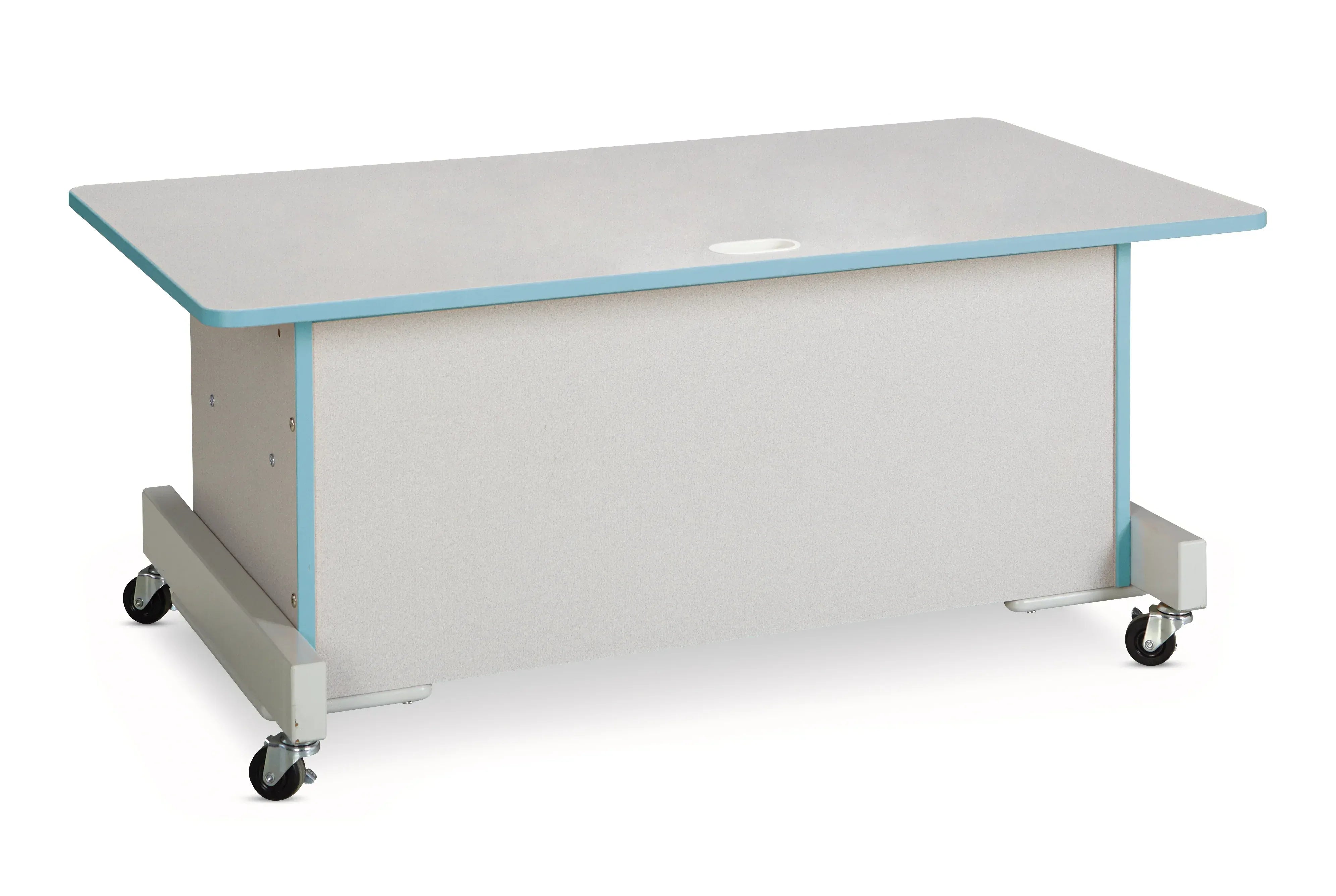Rainbow Accents® Apollo Single Computer Desk - Coastal Blue