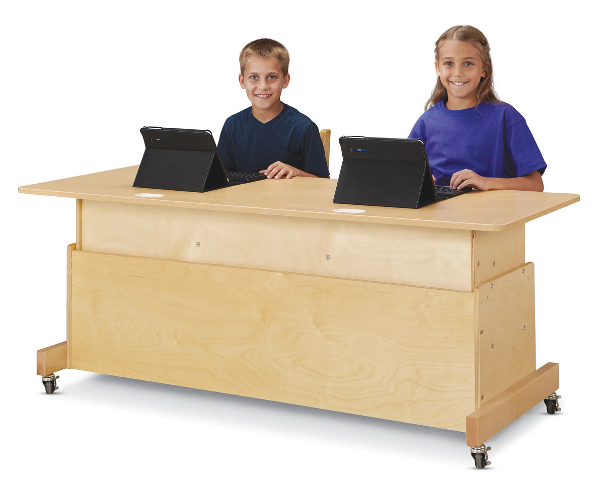Jonti-Craft® Apollo Double Computer Desk - White Top