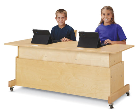 Jonti-Craft® Apollo Double Computer Desk - White Top