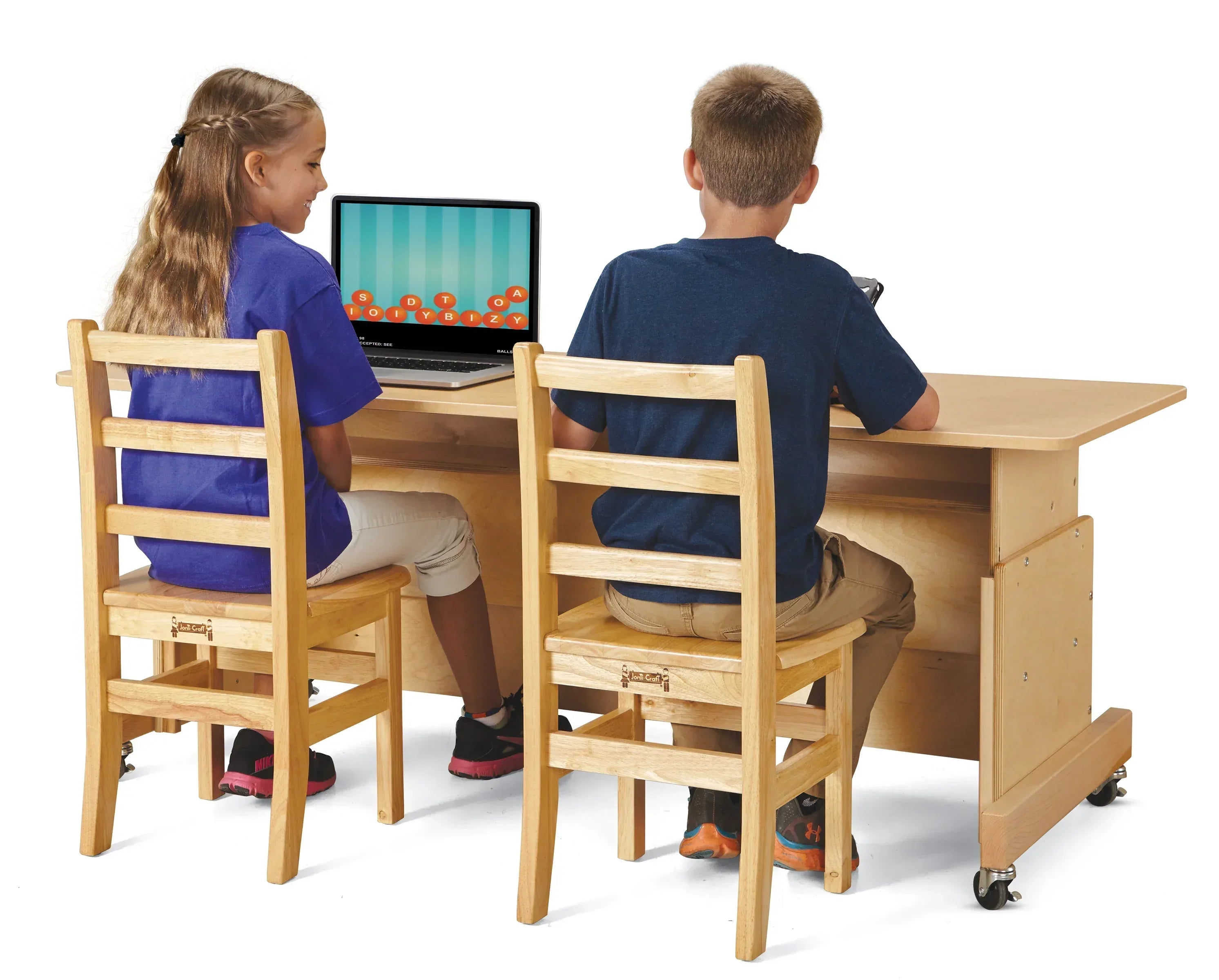 Jonti-Craft® Apollo Double Computer Desk - White Top