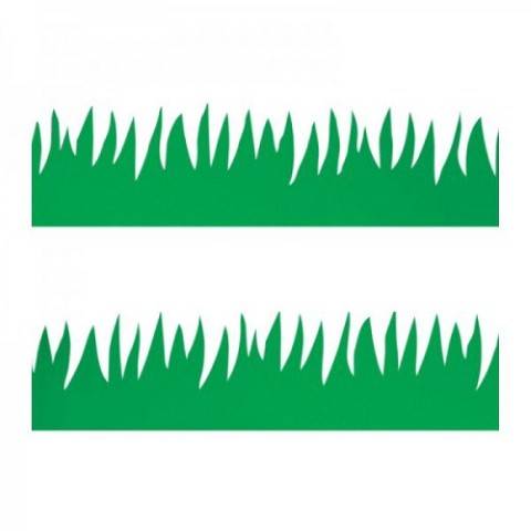 Hygloss Classroom Die Cut, Green Grass Border, 3 x 36-Inch 12-Pack, 33601