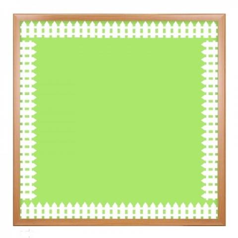 Hygloss Classroom Die Cut, White Fence Border, 3 x 36-Inch 12-Pack, 33605
