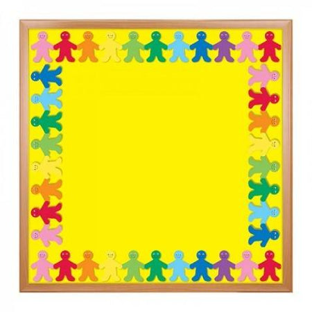 Hygloss Classroom Die Cut, Rainbow People Border, 3 x 36-Inch 12-Pack, 33606