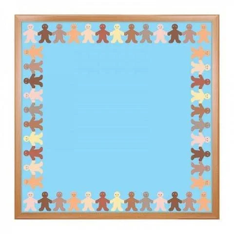 Hygloss Classroom Die Cut, Multicultural People Border, 3 x 36-Inch 12-Pack, 33607