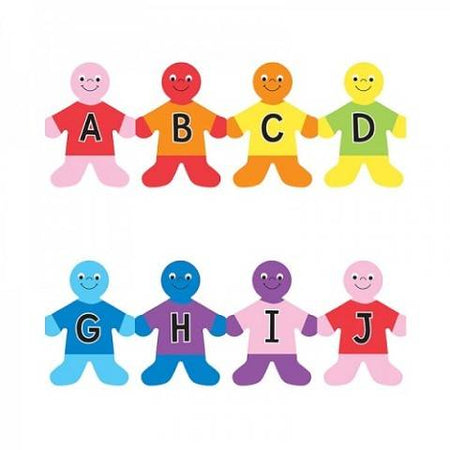 Hygloss Classroom Die Cut, Upper Case Alphabet Kids Border, 3 x 36-Inch 12-Pack, 33609
