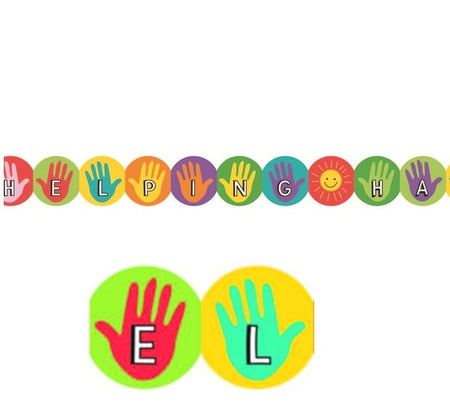 Helping Hands Die-Cut Border 3"x36" 12 strips