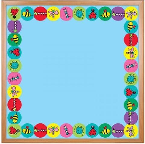 Hygloss Classroom Die Cut, Love Bugs Border, 3 x 36-Inch 12-Pack, 33617