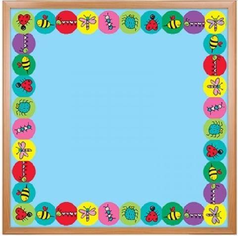 Hygloss Classroom Die Cut, Love Bugs Border, 3 x 36-Inch 12-Pack, 33617