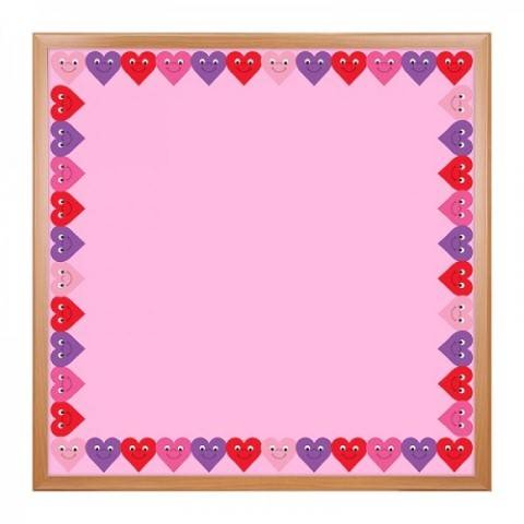 Hygloss Classroom Die Cut, Happy Hearts Border, 3 x 36-Inch 12-Pack, 33618