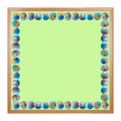 Hygloss Classroom Die Cut, Globes Border, 3 x 36-Inch 12-Pack, 33619