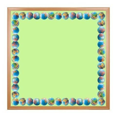 Hygloss Classroom Die Cut, Globes Border, 3 x 36-Inch 12-Pack, 33619
