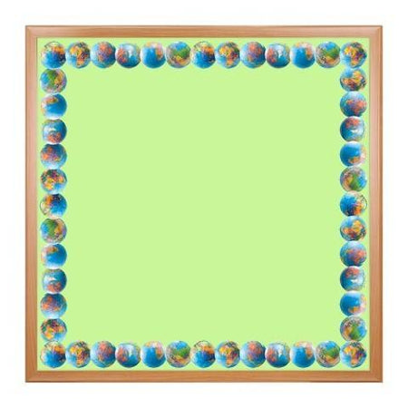 Hygloss Classroom Die Cut, Globes Border, 3 x 36-Inch 12-Pack, 33619