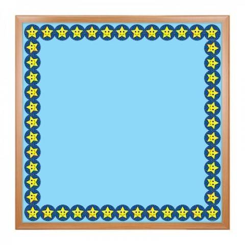 Hygloss Classroom Die Cut, Smiling Stars Border, 3 x 36-Inch 12-Pack, 33620