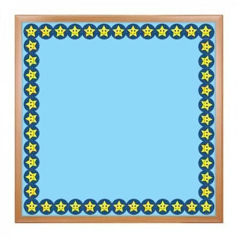 Hygloss Classroom Die Cut, Smiling Stars Border, 3 x 36-Inch 12-Pack, 33620