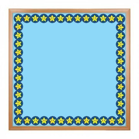 Hygloss Classroom Die Cut, Smiling Stars Border, 3 x 36-Inch 12-Pack, 33620