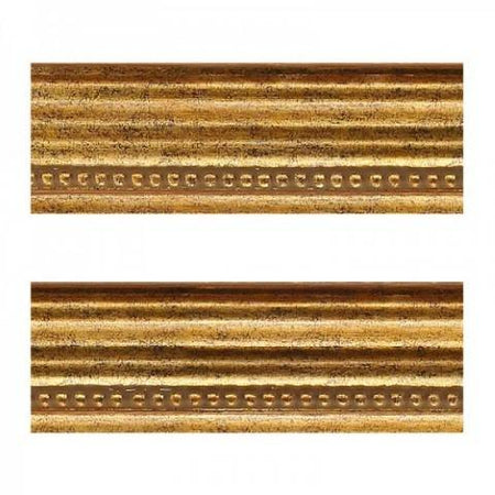 Hygloss Classroom Die Cut, Gold Frame Border, 3 x 36-Inch 12-Pack, 33634