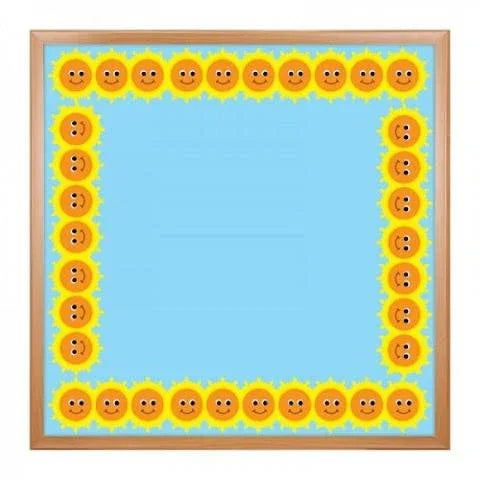 Hygloss Classroom Die Cut, Happy Suns Border, 3 x 36-Inch 12-Pack, 33639