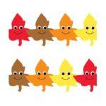 Hygloss Classroom Die Cut, Happy Leaves Border, 3 x 36-Inch 12-Pack, 33644
