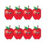 Hygloss Classroom Die Cut, Happy Apples Border, 3 x 36-Inch 12-Pack, 33646
