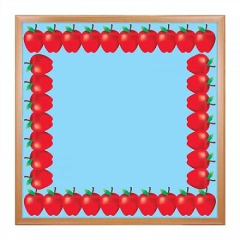Hygloss Classroom Die Cut, Red Apples Border, 3 x 36-Inch 12-Pack, 33648