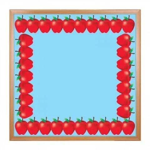 Hygloss Classroom Die Cut, Red Apples Border, 3 x 36-Inch 12-Pack, 33648