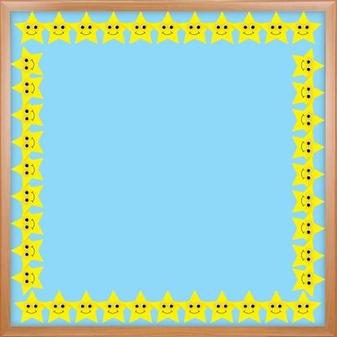 Hygloss Classroom Die Cut, Happy Yellow Stars Border, 3 x 36-Inch 12-Pack, 33653