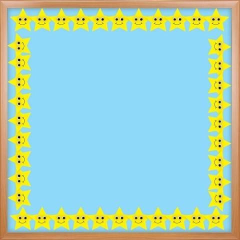 Hygloss Classroom Die Cut, Happy Yellow Stars Border, 3 x 36-Inch 12-Pack, 33653